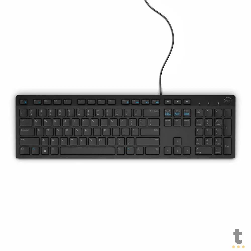 Teclado Usb Multimidia Dell ABNT2 Preto - KB216 Truedata